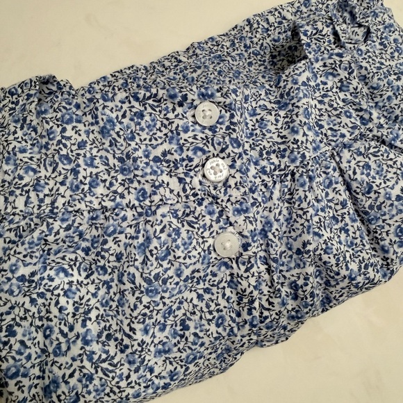 Janie and Jack Blue Patterned Kids Blouse - Picture 3 of 3